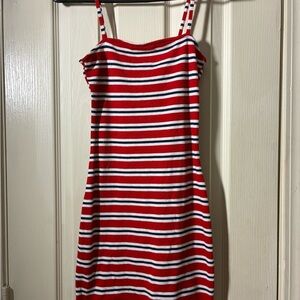 H&M Red and White Striped Top